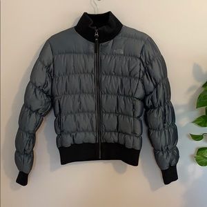 Womens North Face 600 ski jacket blue grey sz sm